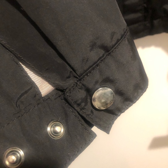 Zara women’s light weight utility style jacket - black, size medium - Picture 7 of 9